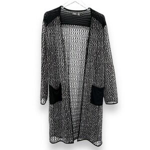 Chico's Monochrome Knit Cardigan